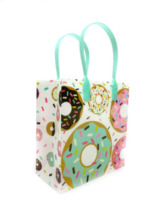 Donuts Party Favor Bags Treat Bags - Set of 6 or 12