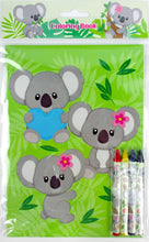 Load image into Gallery viewer, Koalas Coloring Books with Crayons - Set of 6 or 12