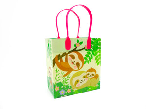 Sloth Party Favor Bags Treat Bags - Set of 6 or 12