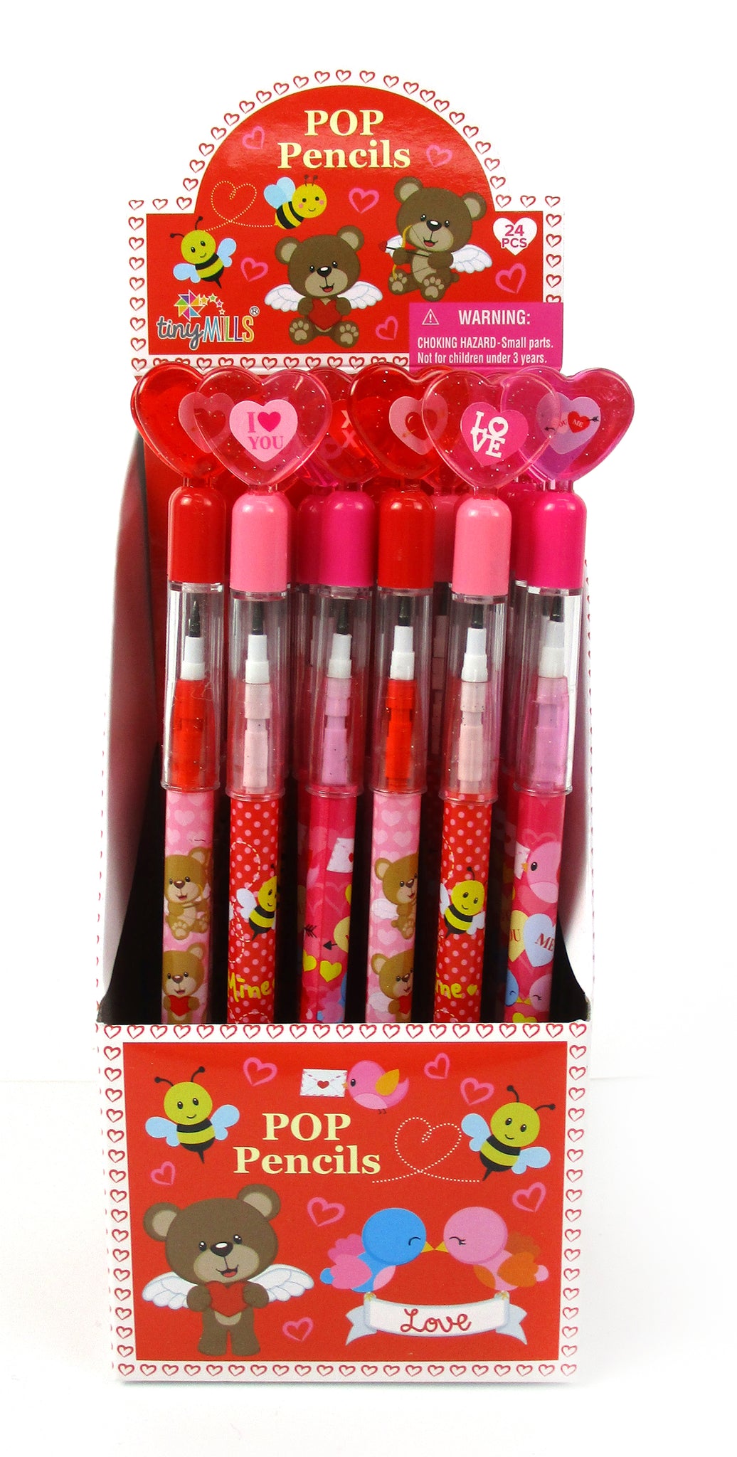 Wholesale 24 Pcs Valentine's Day Multi Point Pencils for your