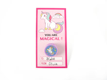 Load image into Gallery viewer, Unicorn Cards with Stampers for Classroom Birthday Party Favors