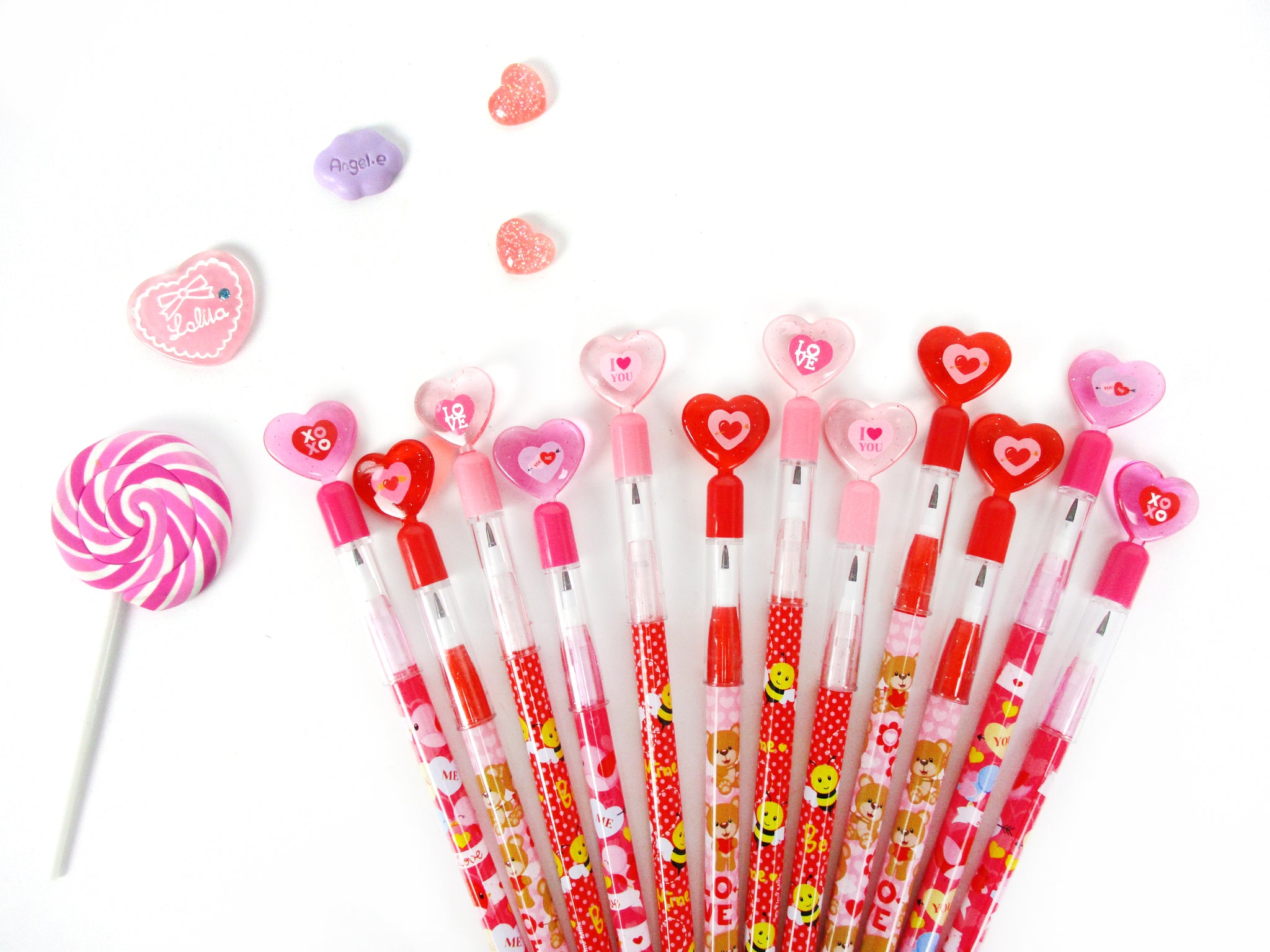 6 Pcs Valentine's Day Multi-Point Pencils – Sprout Kids