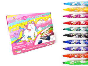 Wholesale Color Pop: Stamp n Color Markers- Unicorn Fantasy for your store  - Faire