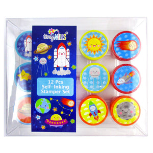 Outer Space Stamp Kit for Kids - 12 Pcs