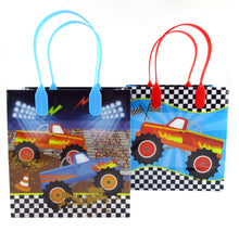 Load image into Gallery viewer, Monster Truck Themed Party Favor Bags Treat Bags - Set of 6 or 12