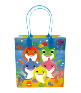 Shark Family Themed Party Favor Bags Treat Bags - Set of 6 or 12