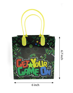 Video Game Themed Party Favor Bags Treat Bags, Set 6 or 12