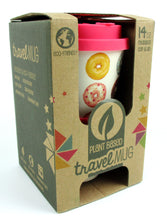 Load image into Gallery viewer, Eco-Friendly Reusable Plant Fiber Travel Mug with Donuts Design