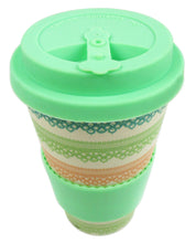 Load image into Gallery viewer, Eco-Friendly Reusable Plant Fiber Travel Mug with Lace Design