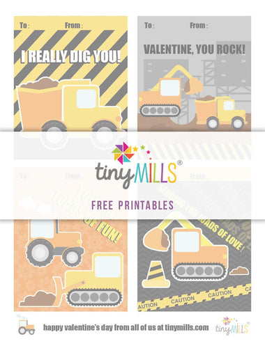 Free Printable Valentine's Day Cards - Constructions