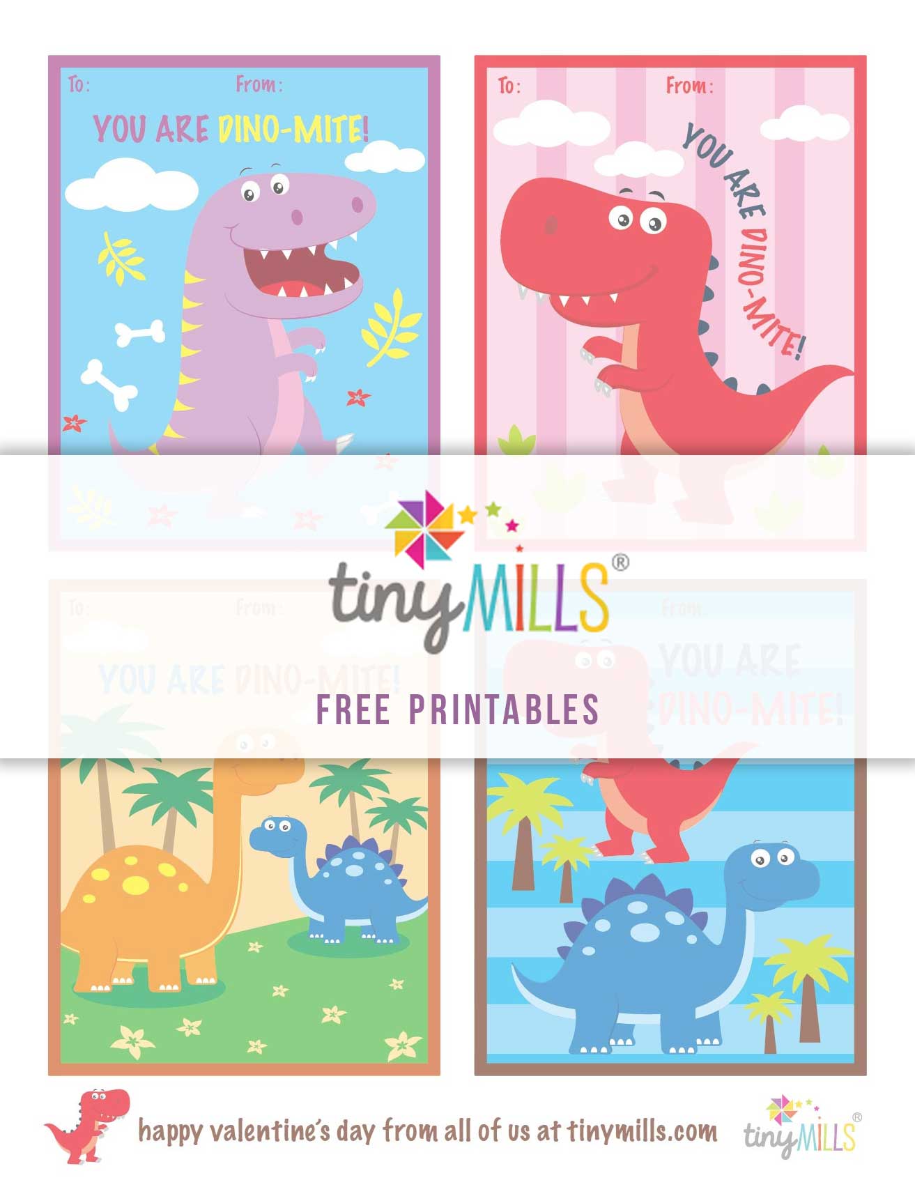 Free Printable Dinosaur Valentine Cards Free Printable Dinosaur Valentine Cards