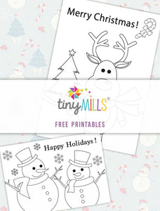 Free Printable Christmas Greeting Cards - 12 Designs