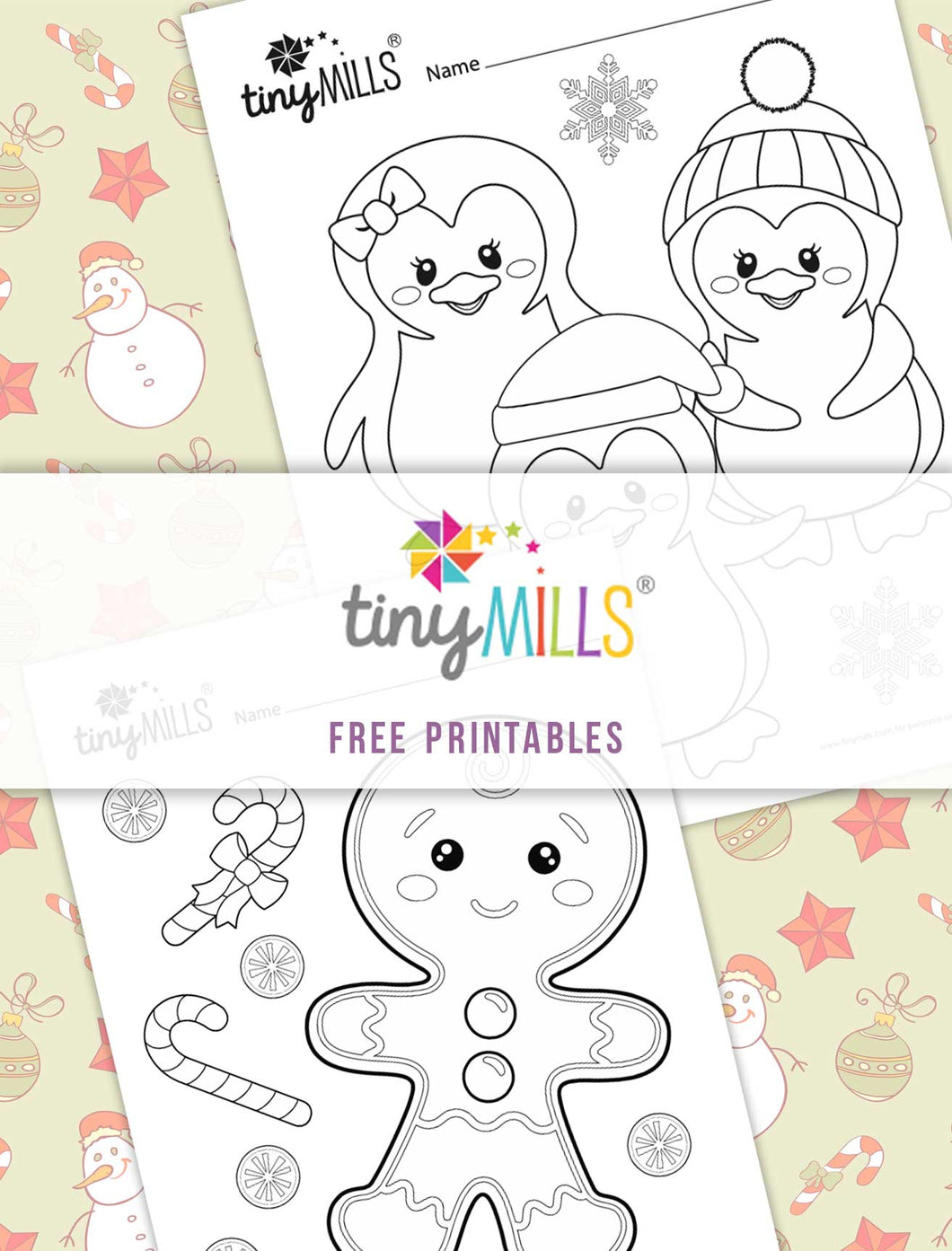 Free Printable Christmas Coloring Sheets - 8 Designs