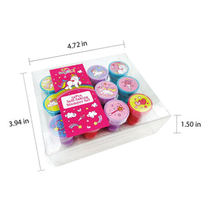 Unicorn Stamp Kit for Kids - 12 Pcs