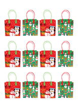 Load image into Gallery viewer, Christmas Party Favor Treat Bags - 12 Bags
