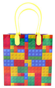 Building Blocks Brick Party Favor Bags Treat - Set of 6 or 12