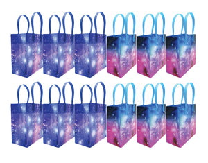 Galaxy Outer Space Party Favor Bags Treat Bags - Set of 6 or 12