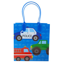 Load image into Gallery viewer, Cars Fire Trucks Transportation Party Favor Bags Treat Bags - Set of 6 or 12